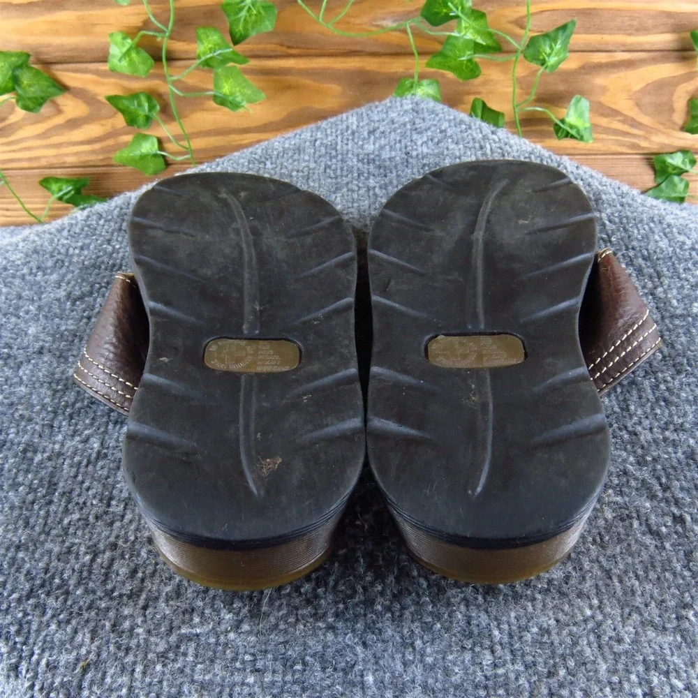Dr. Martens Women's  Flip Flop Brown Leather‎ Sz 4 Medium  Used 2025_5
